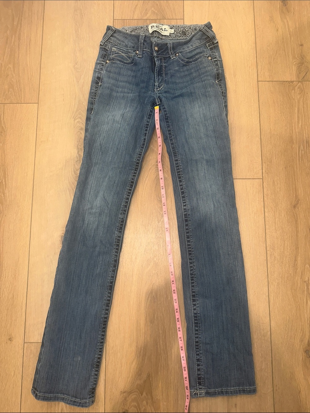 Ariat Mid-Blue Straight-Leg Jeans